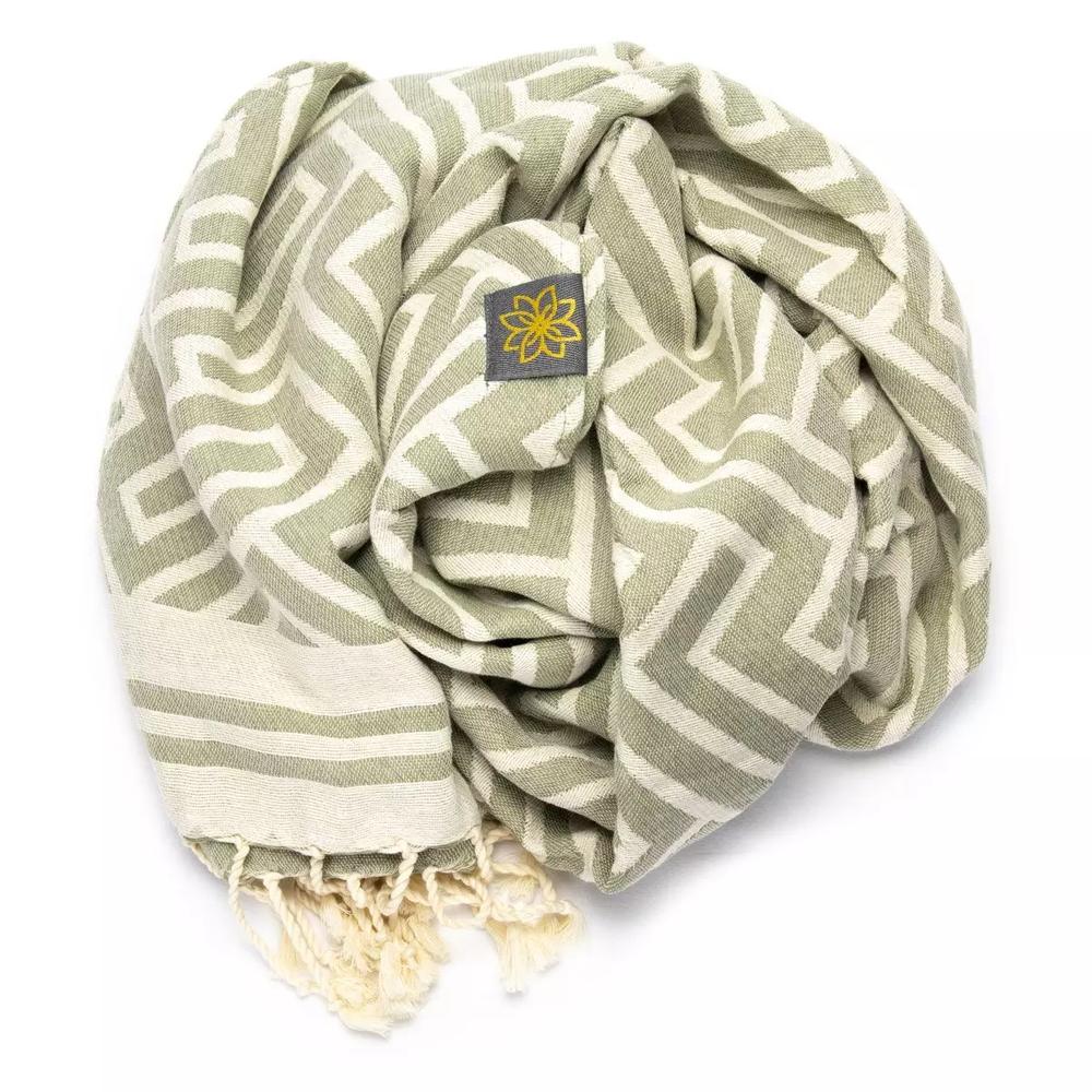 Tuch *Fouta* Hamamtuch Labyrinth, Desert Sage 200x100cm