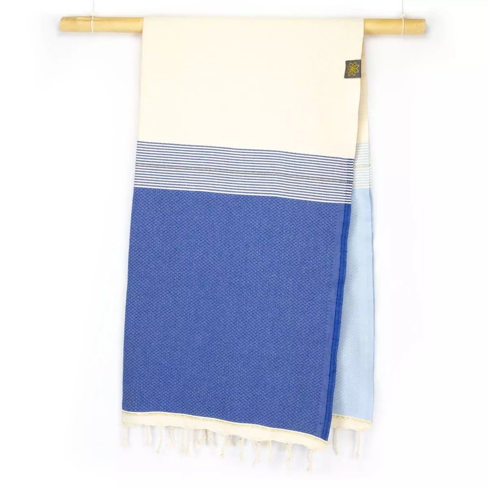 Tuch *Fouta* Hamamtuch Wabenmuster, Atlantic Breeze *Special Edition* 200x100cm