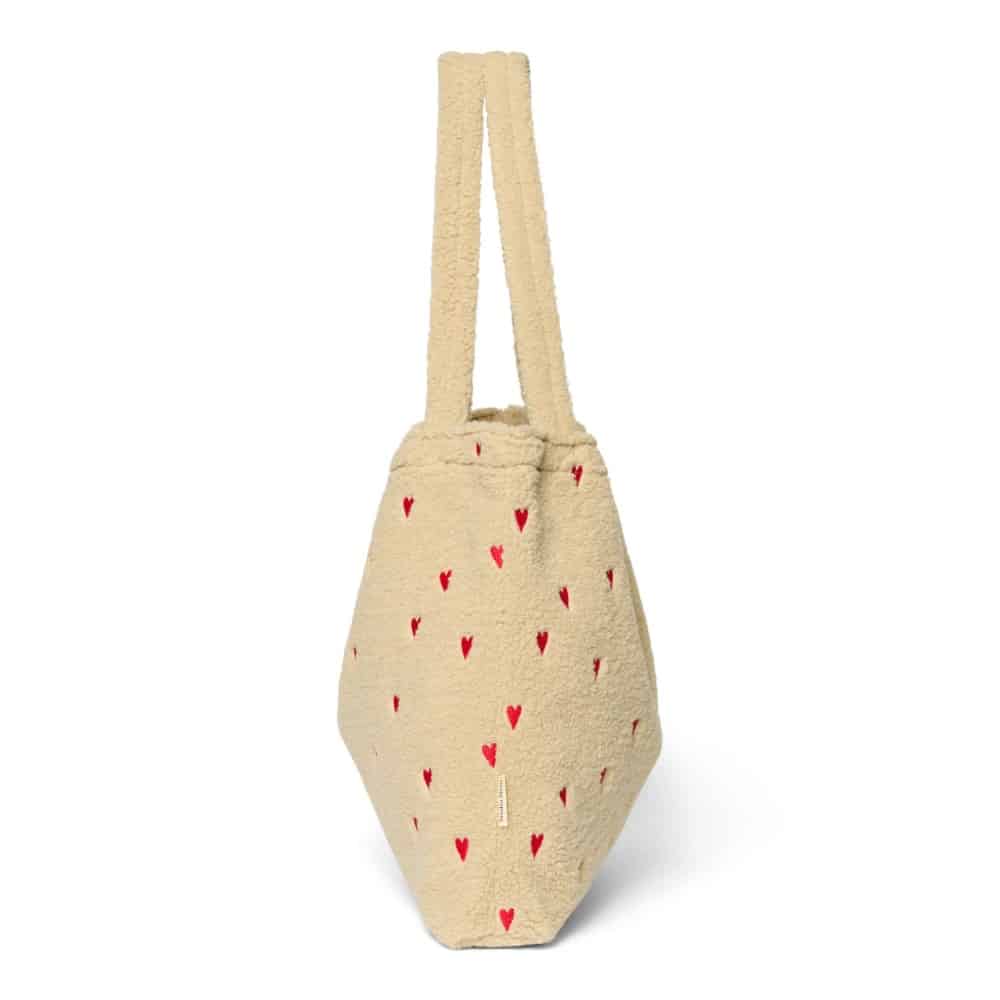 Mom Bag *Teddy Hearts*, Ecru, Limited Edition