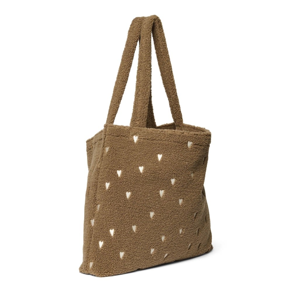 Mom Bag *Teddy Hearts*, Brown, Limited Edition