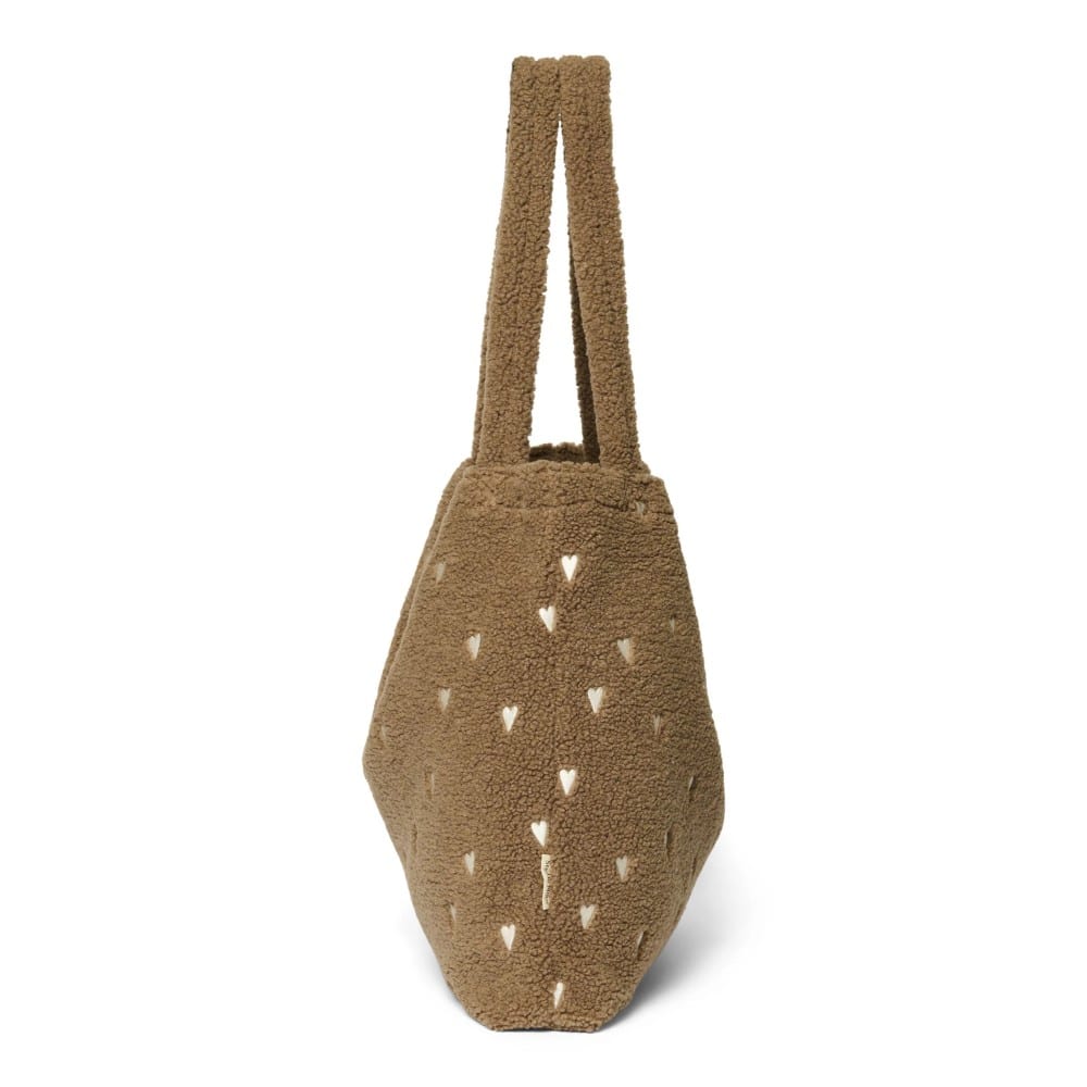Mom Bag *Teddy Hearts*, Brown, Limited Edition