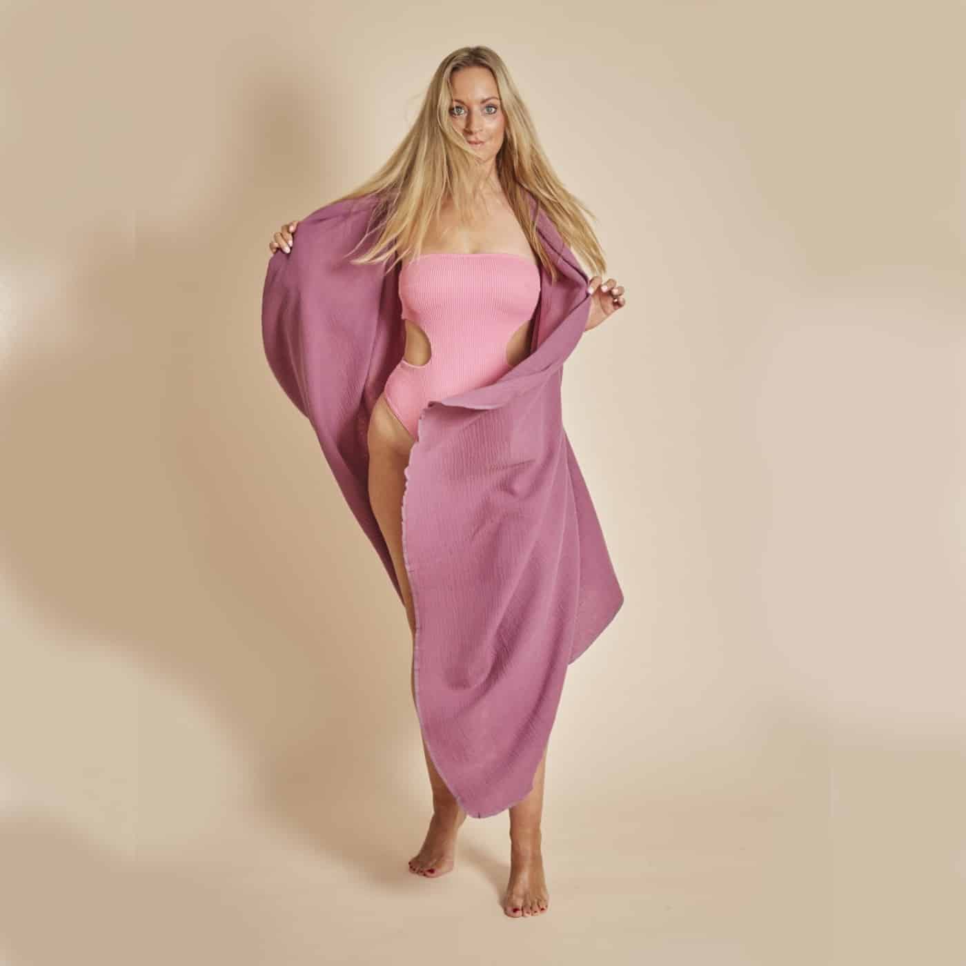 Strandtuch *Classic*, Purple Clam
