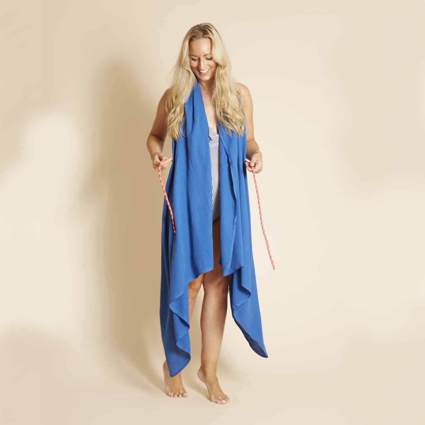 Strandtuch *Classic*, Shine Blue