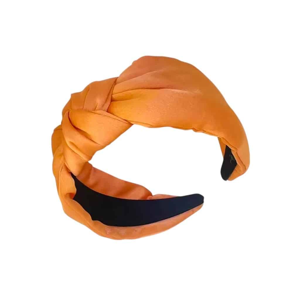 Haarreifen aus Satin, Orange