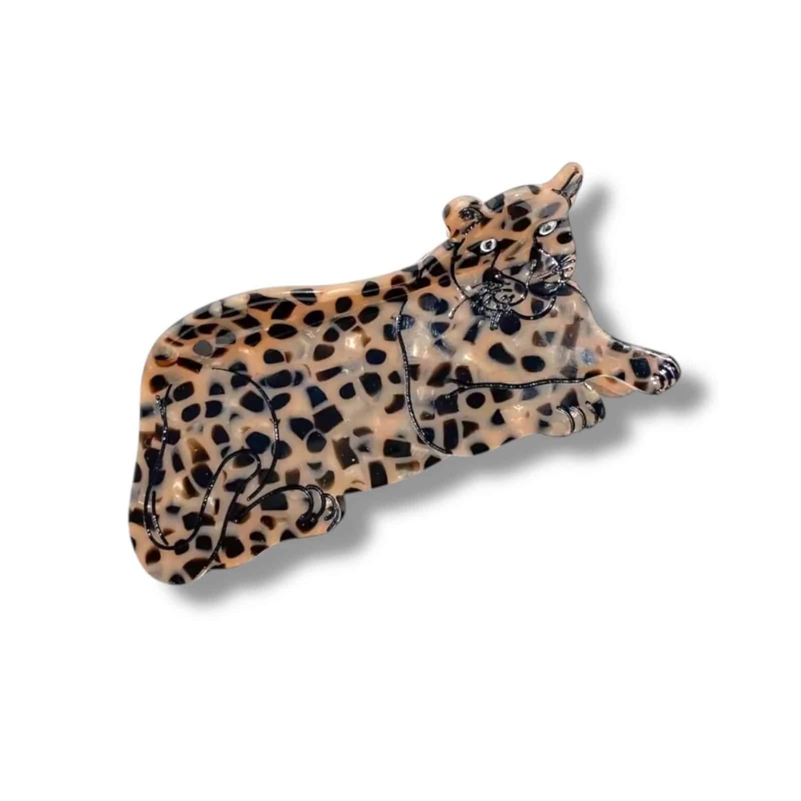 Haarklammer, Brown Leopard