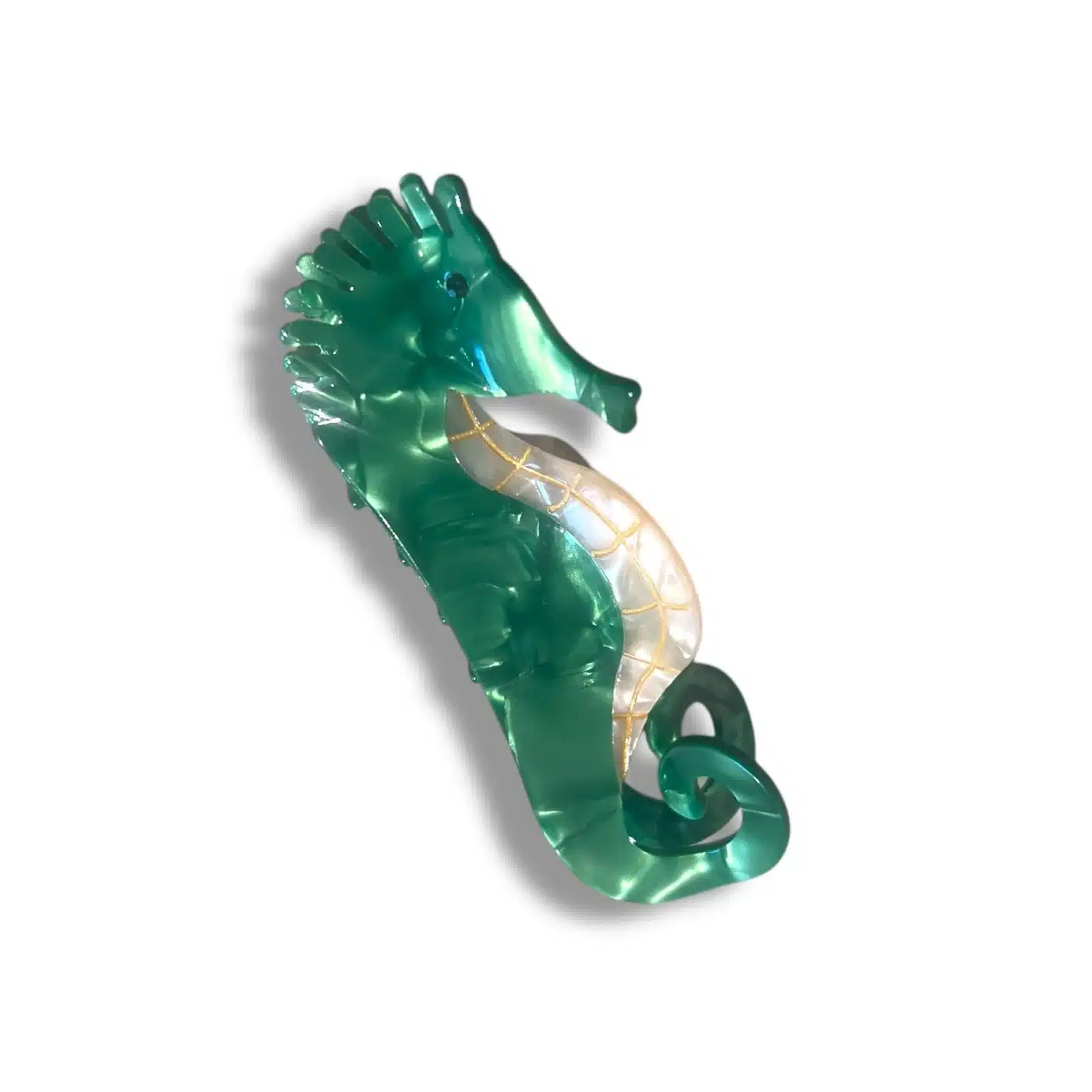 Haarklammer, Gorgeous Seahorse, Grün