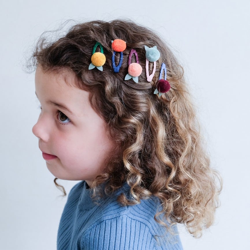 Haarspangen *Pom Pom*, 5er Set