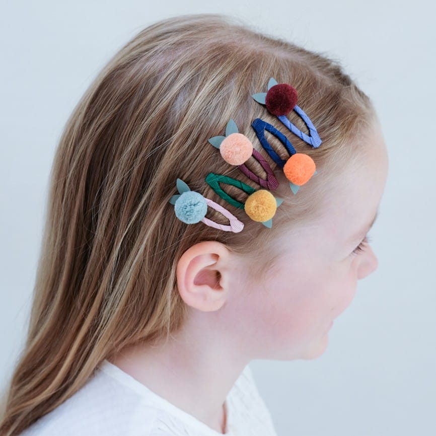 Haarspangen *Pom Pom*, 5er Set