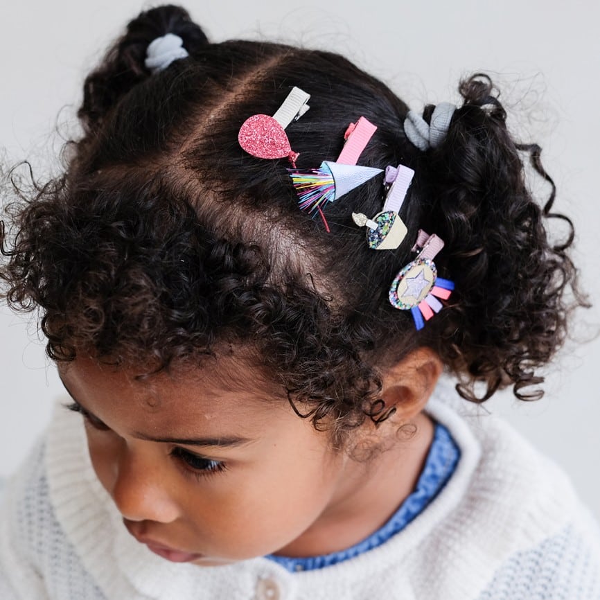 Haarclips *Birthday*, 8er Set