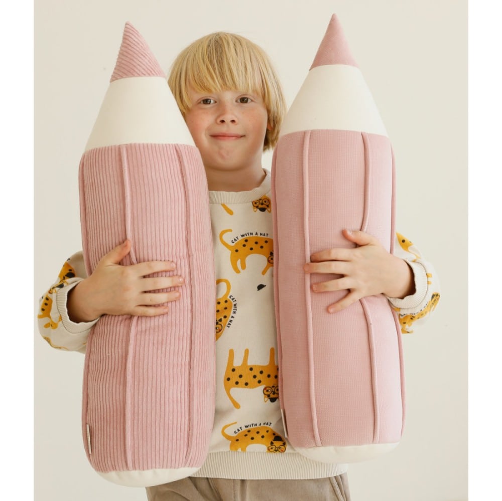 Buntstiftkissen aus Cord *Pink*