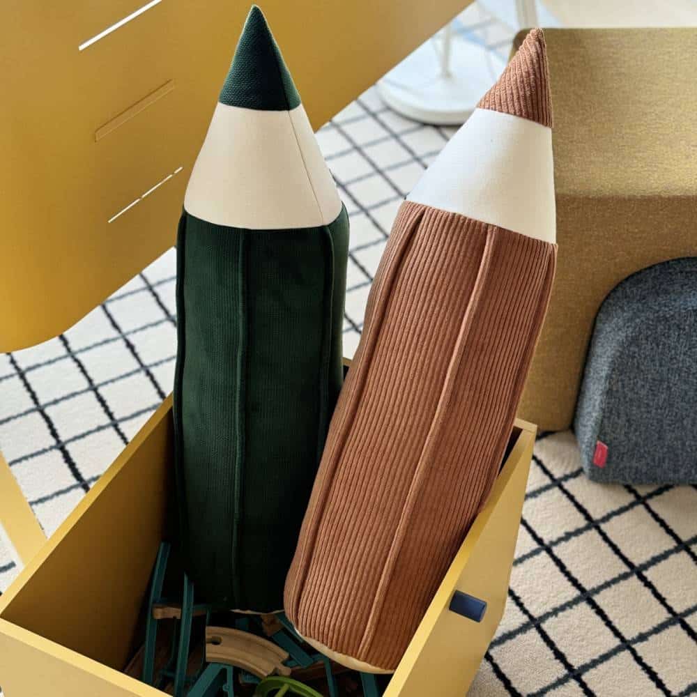 Buntstiftkissen aus Samt *Green*