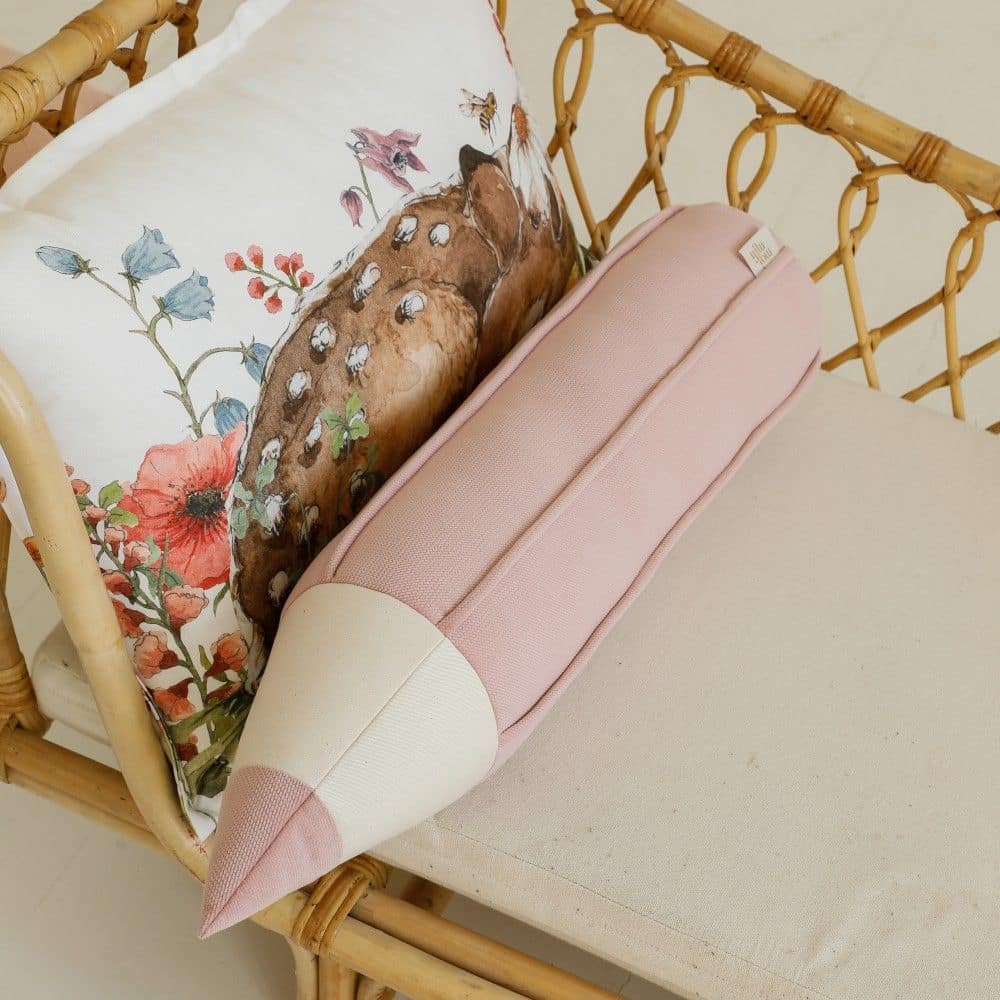Buntstiftkissen aus Samt *Pink*