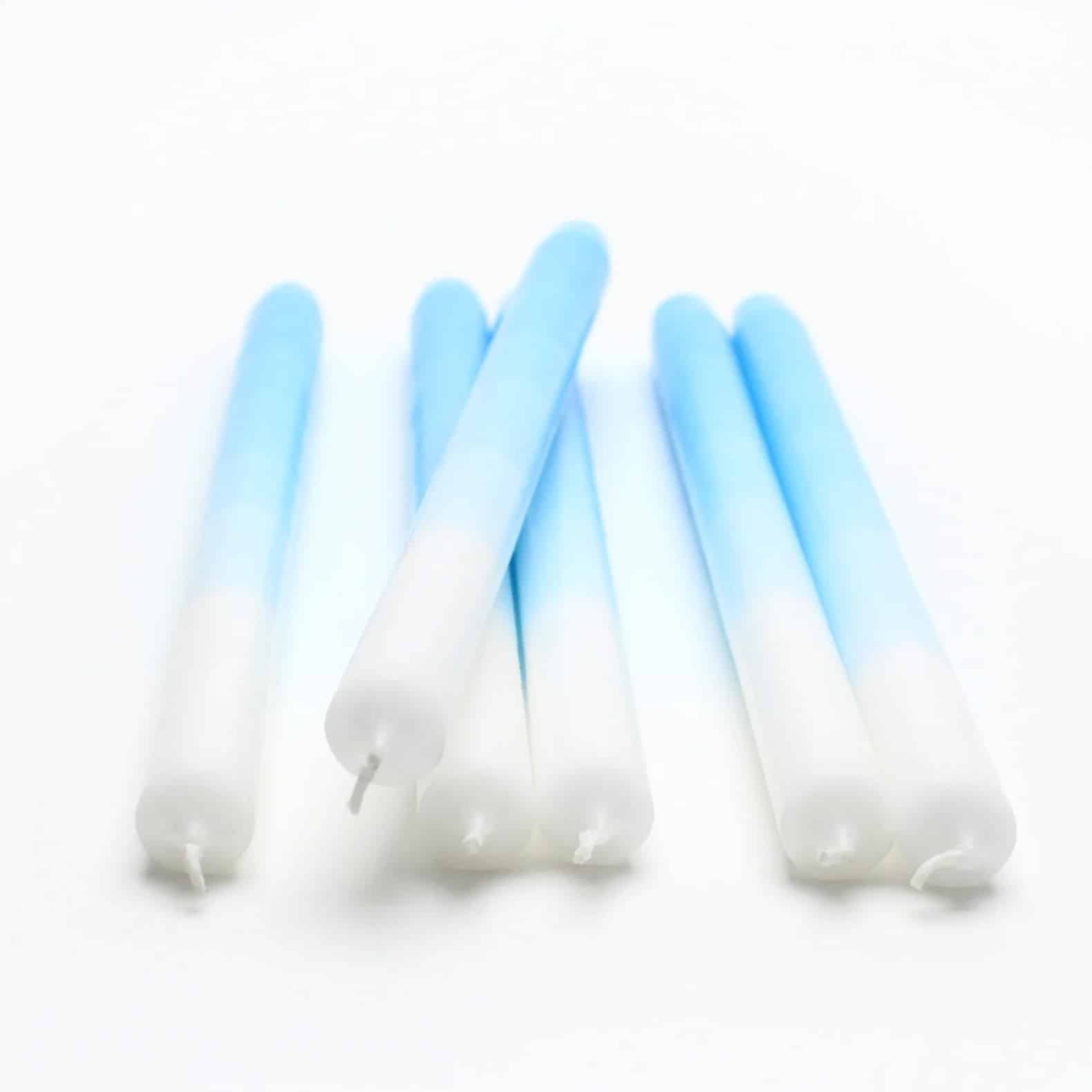 XXL Dip Dye Kerze *Blau*, 1 Stück