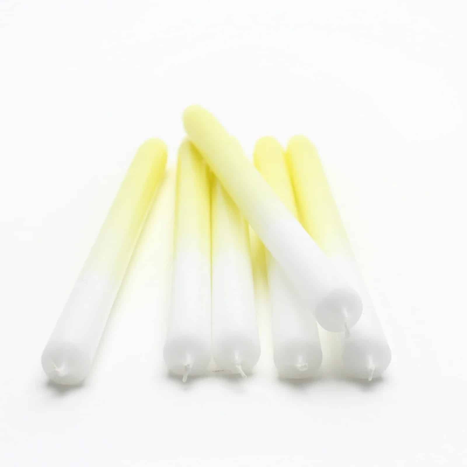 XXL Dip Dye Kerze *Yellow*, 1 Stück