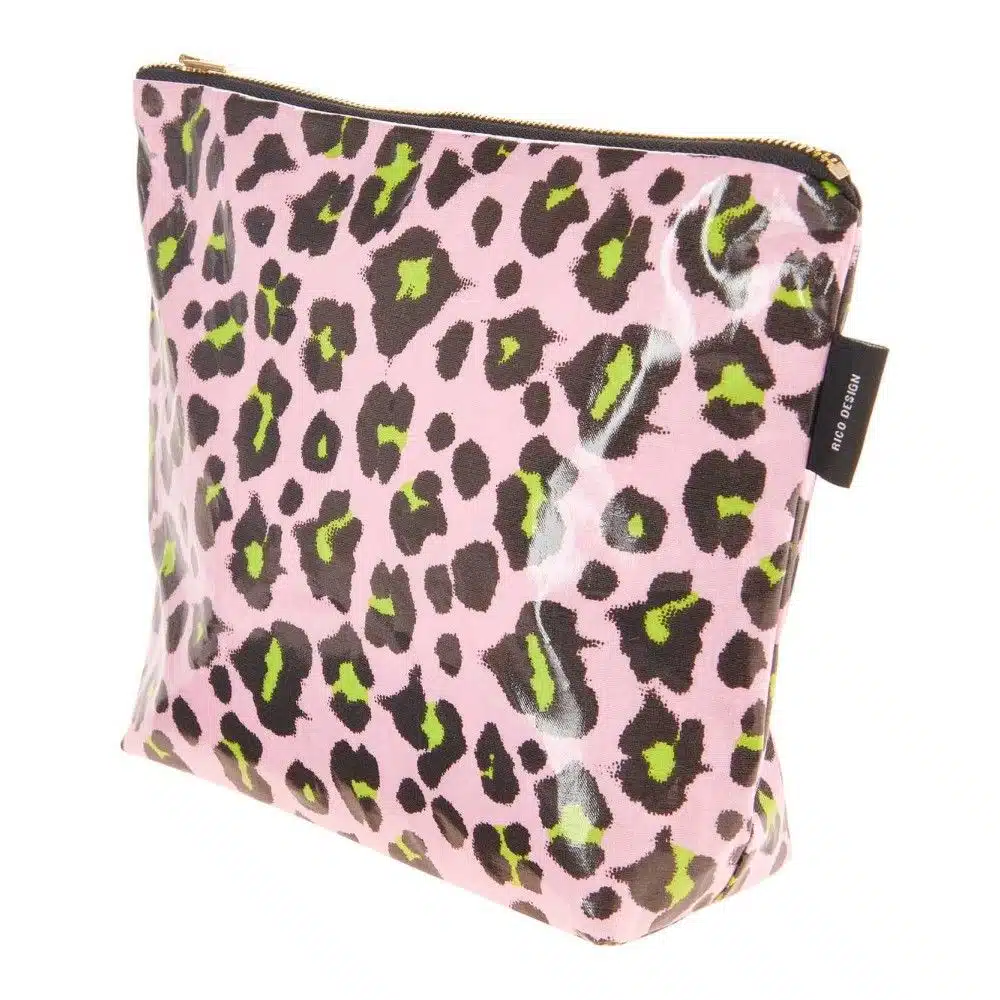 Kosmetiktasche Groß, Acid Leo, Rosa