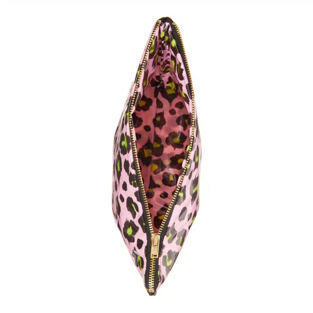 Kosmetiktasche Groß, Acid Leo, Rosa