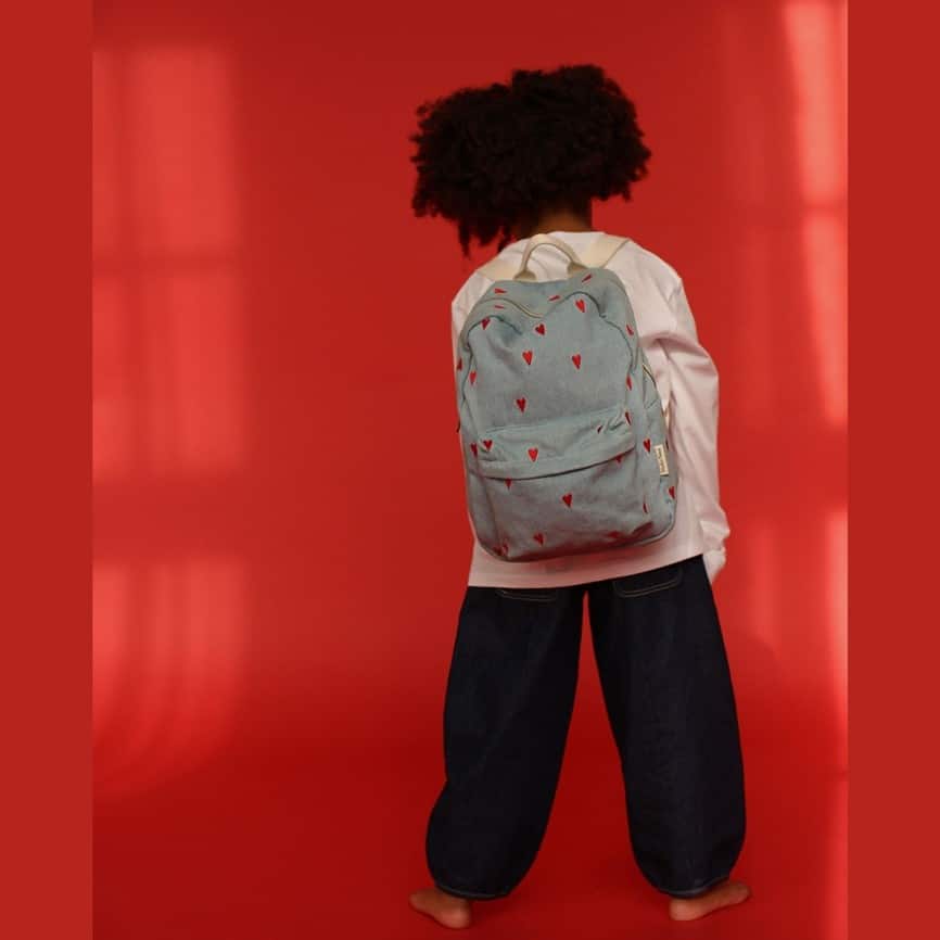 Rucksack Midi *Denim Hearts*, Denim