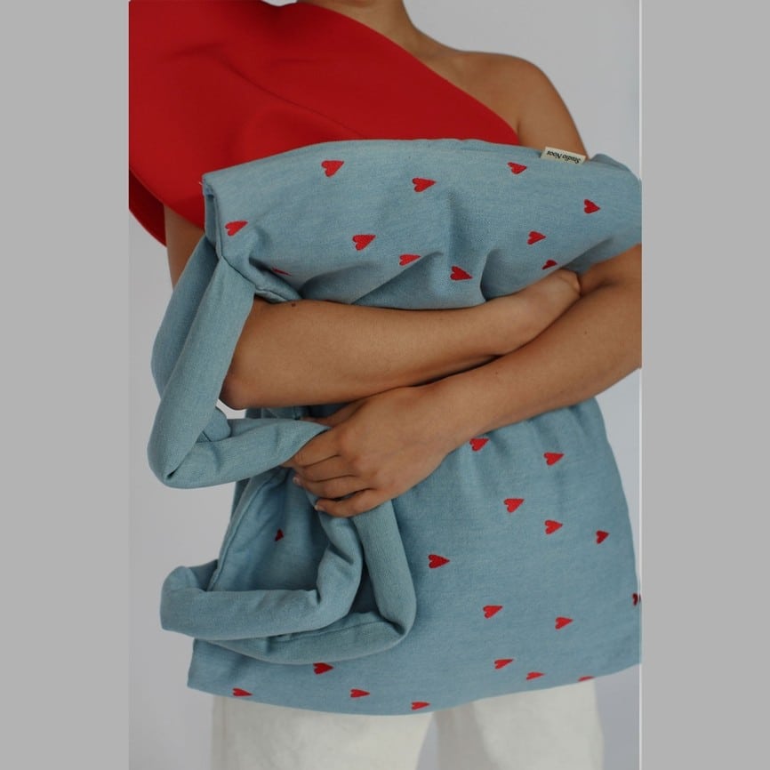 Mom Bag *Denim Hearts*, Denim
