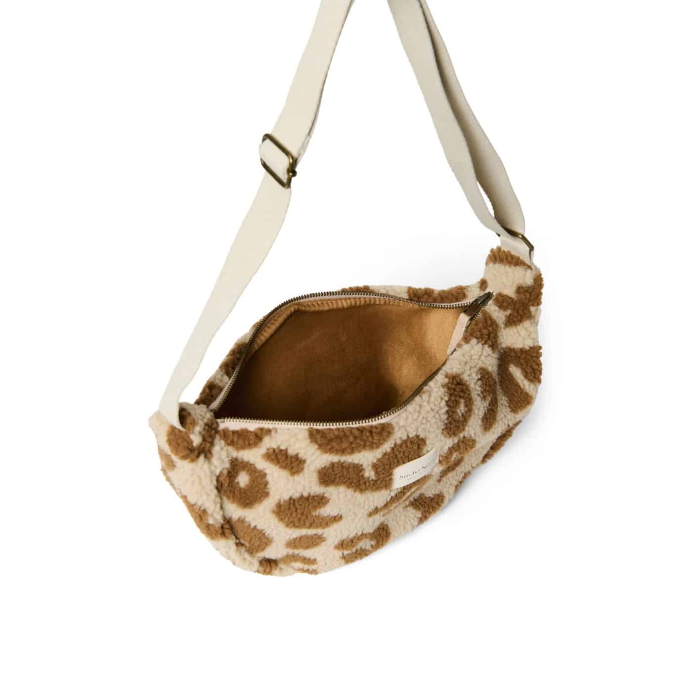 Bauchtasche, Fanny Pack *Teddy Leopard*, Ecru