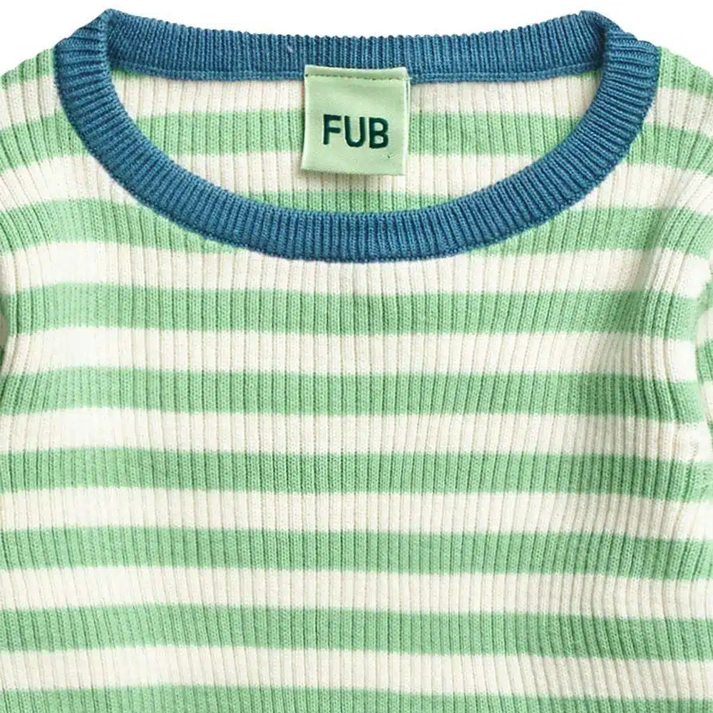 fub-striped-rib-blouse-ecru-emerald2