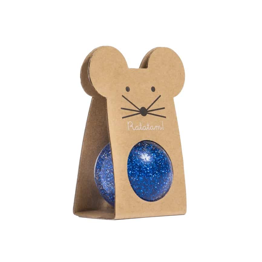 Springball Flummi *Maus*, Blue, 4,3cm