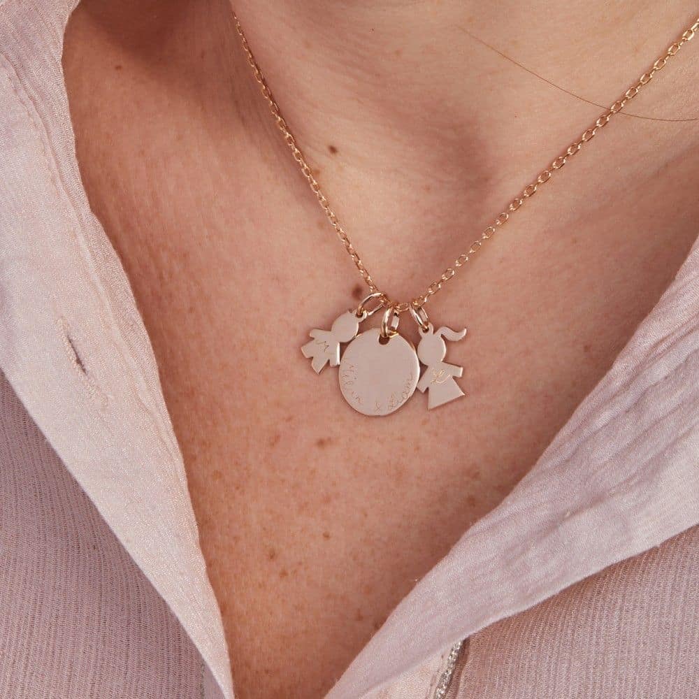 Personalisierte Mama Halskette in 925er Sterlingsilber