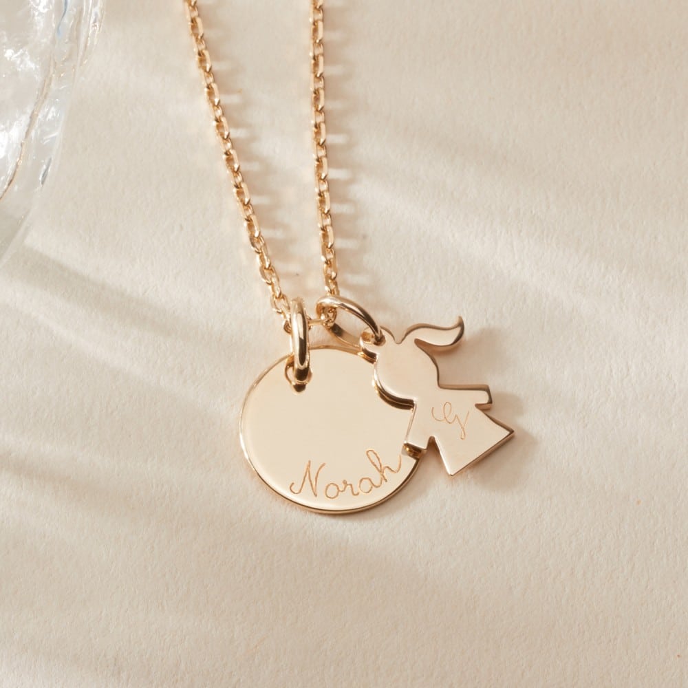 Personalisierte Mama Halskette in 925er Sterlingsilber