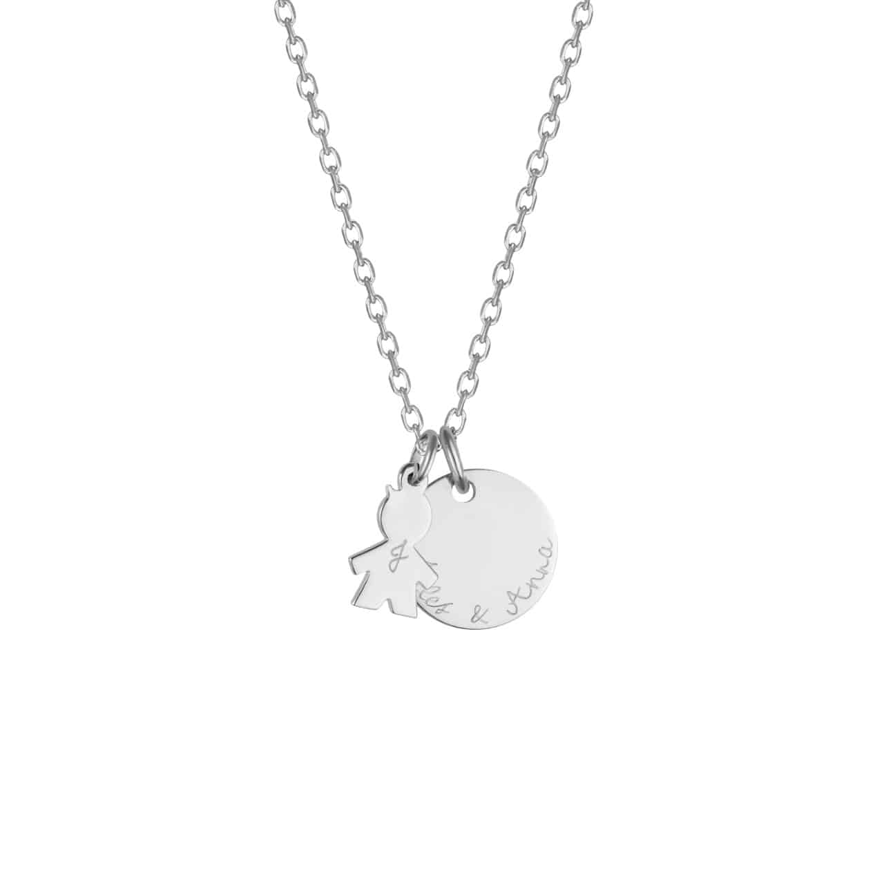 Personalisierte Mama Halskette in 925er Sterlingsilber