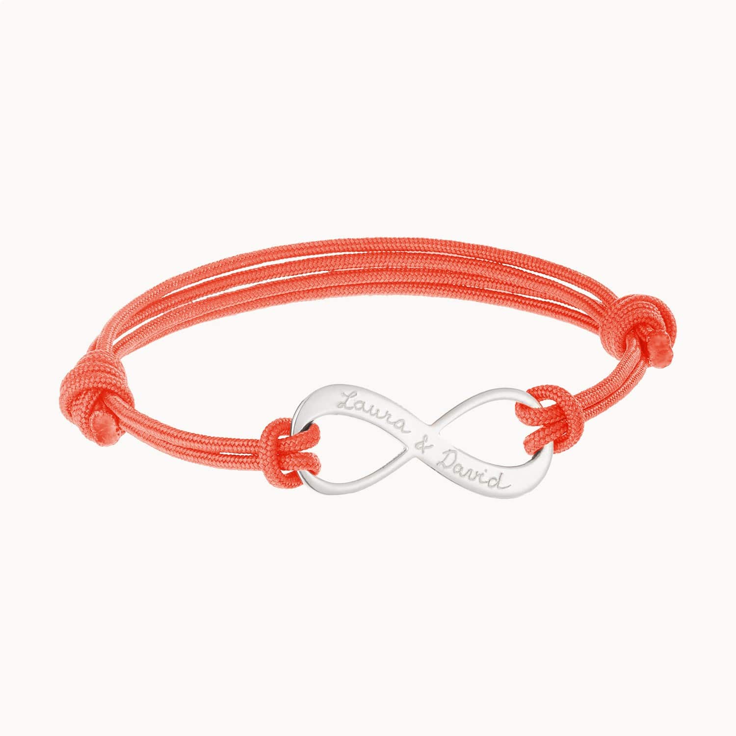 Personalisiertes Armband mit Unendlichkeitssymbol in 925er Sterlingsilber