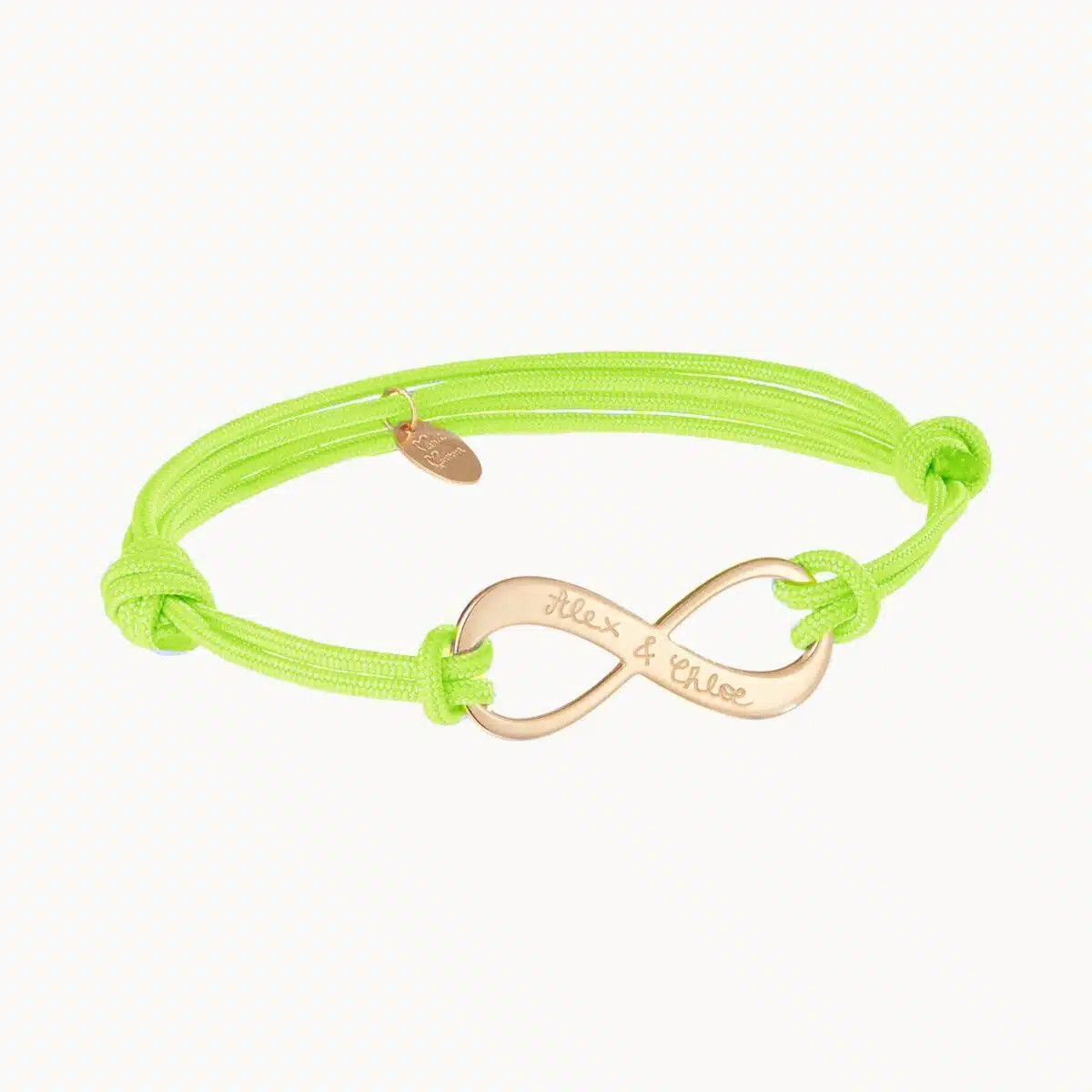 Personalisiertes Armband mit Unendlichkeitssymbol in 18kt Vergoldung