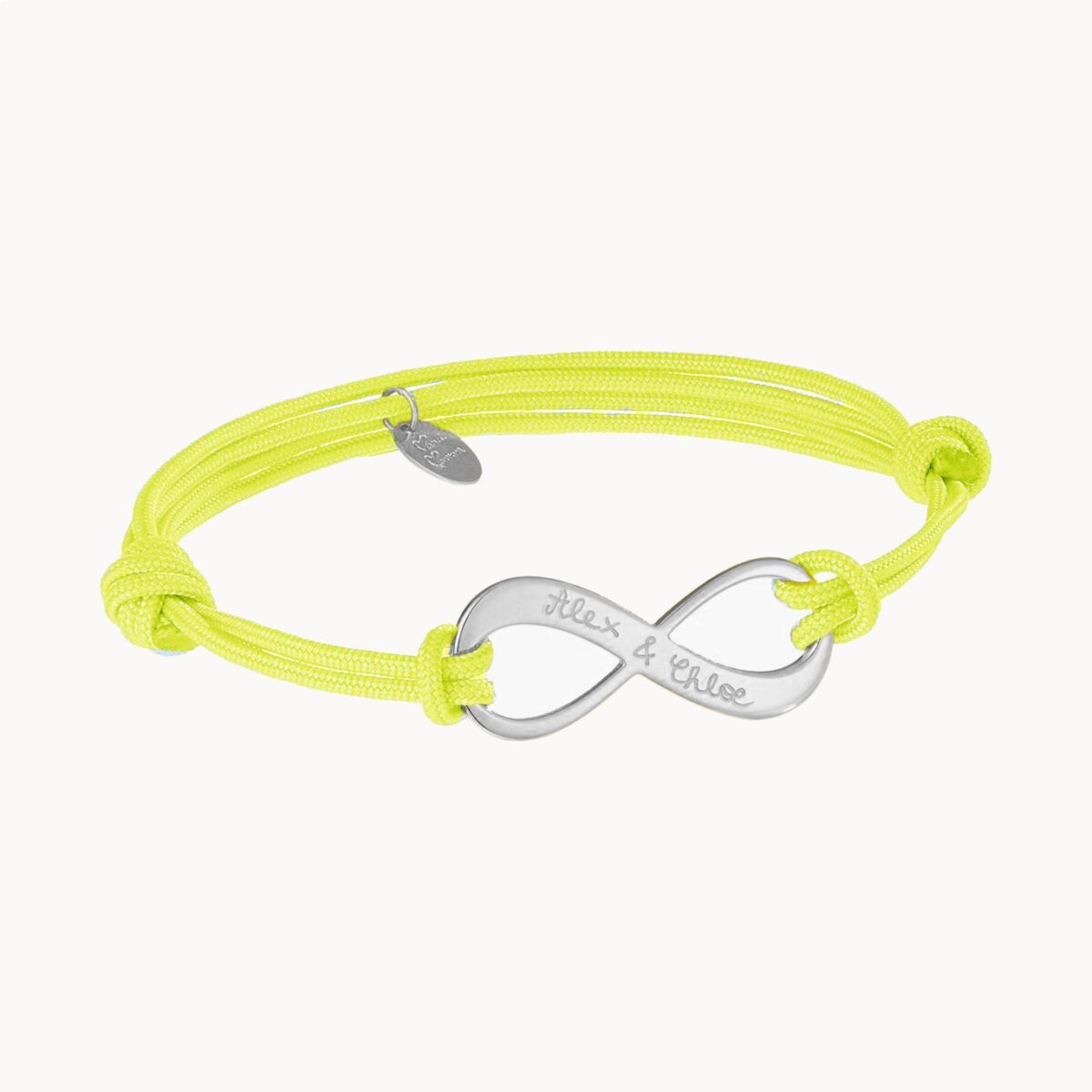 Personalisiertes Armband mit Unendlichkeitssymbol in 925er Sterlingsilber