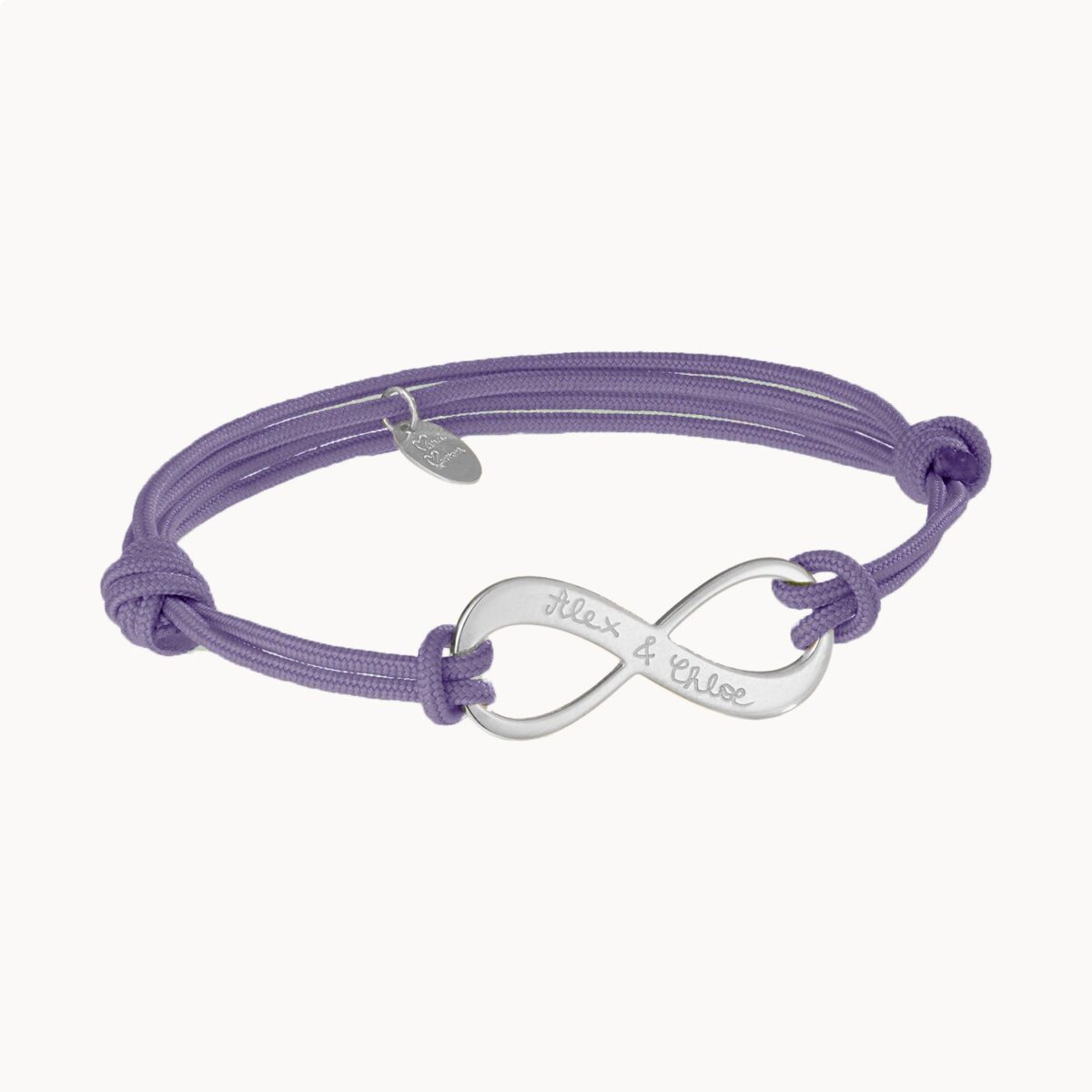 Personalisiertes Armband mit Unendlichkeitssymbol in 925er Sterlingsilber