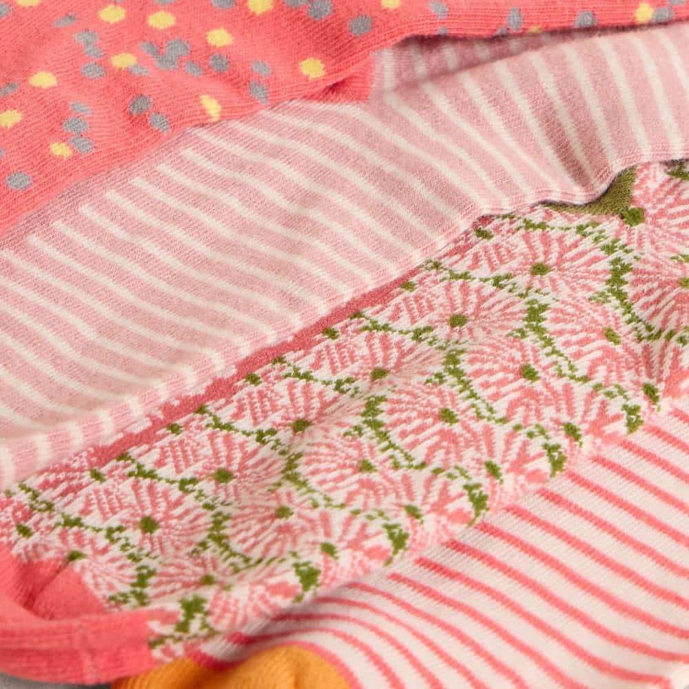 Socken, Muster Pink Multi, 4er Pack