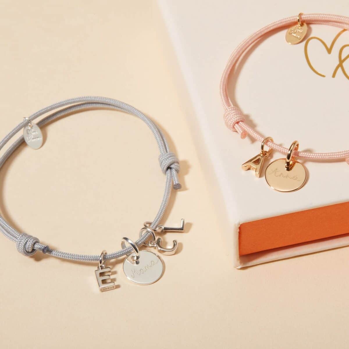 Personalisiertes Mini Buchstaben Armband in 925er Sterlingsilber