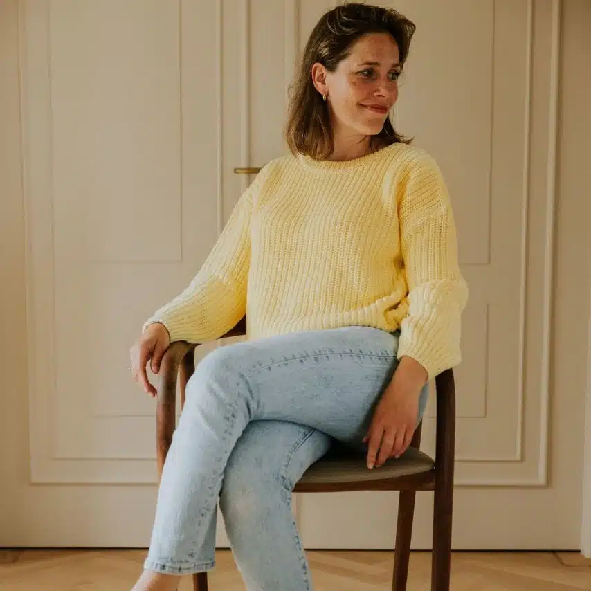 Pullover Women *Chunky Knit*, Vanilla