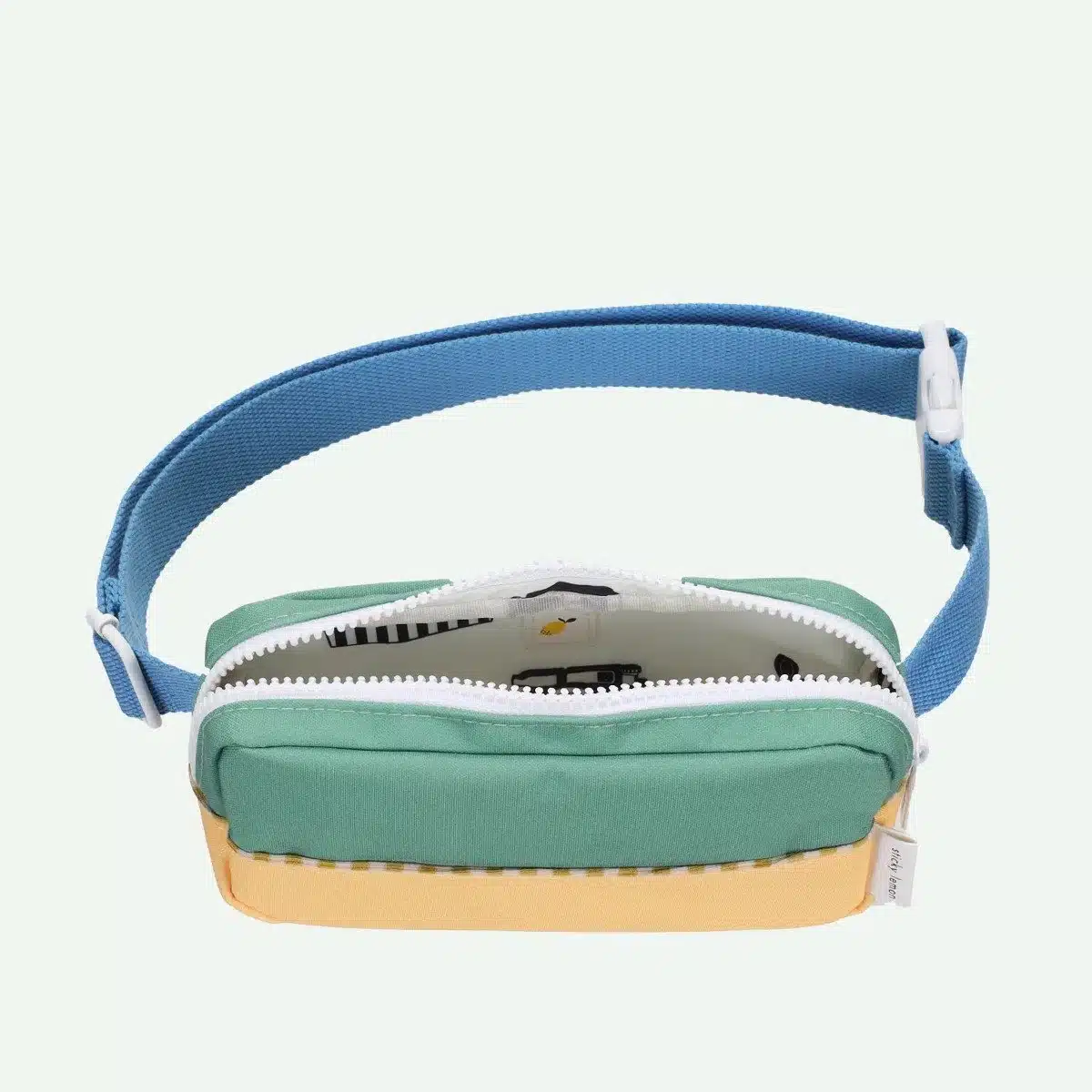 Bauchtasche *Colourblocking*, Aquatic Green + Sandy Yellow