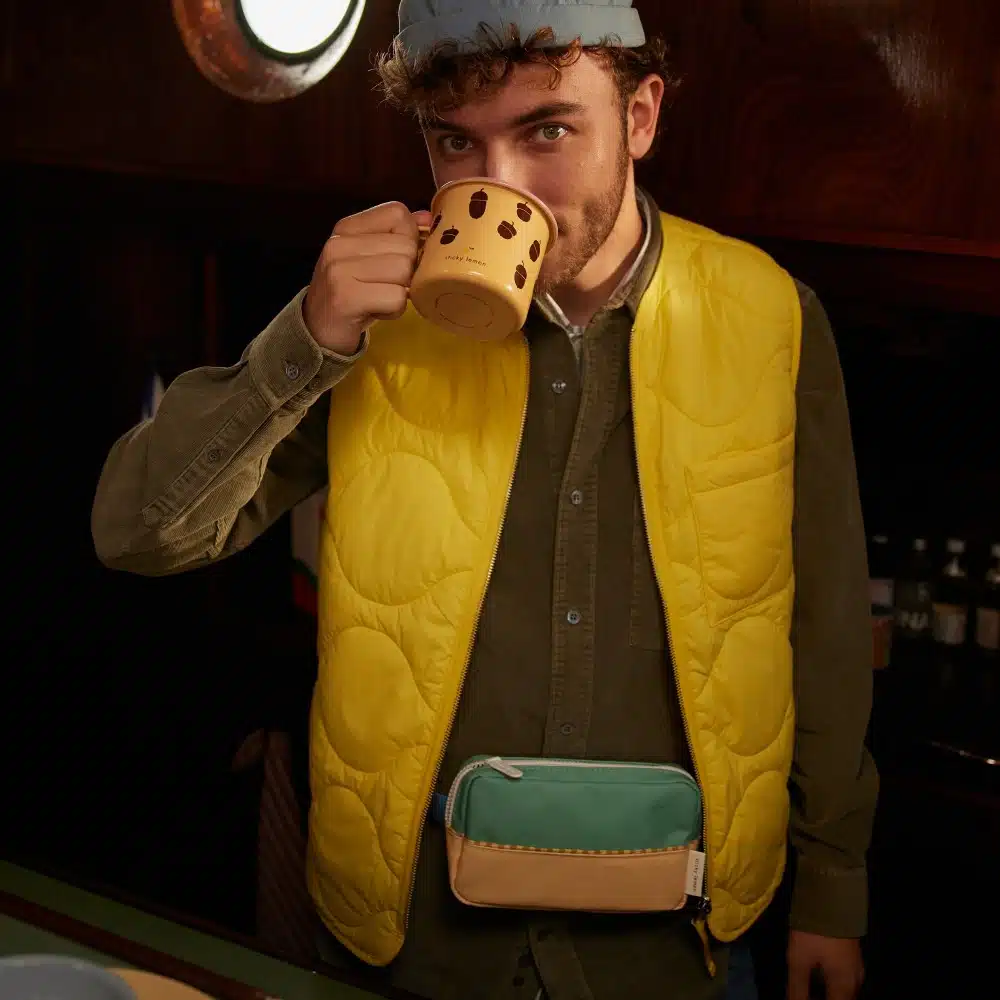 Bauchtasche *Colourblocking*, Aquatic Green + Sandy Yellow