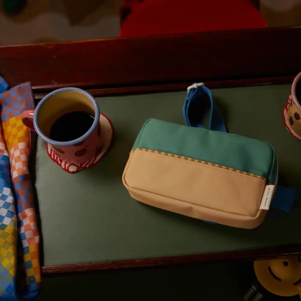 Bauchtasche *Colourblocking*, Aquatic Green + Sandy Yellow