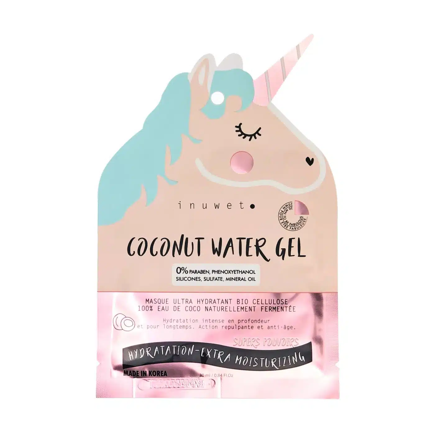 Gesichtsmaske, Coconut Water Gel, Pink, Vegan