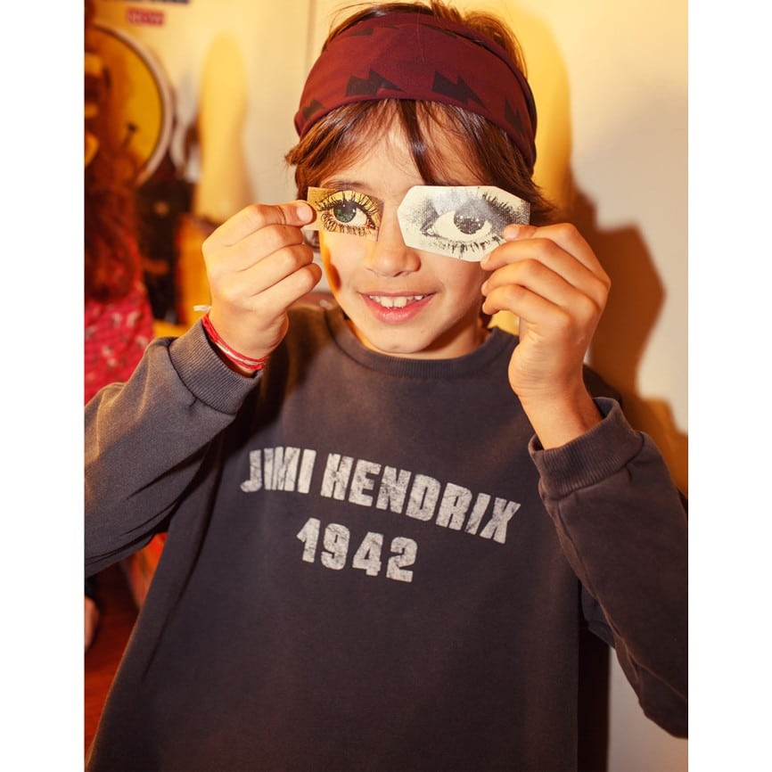 Sweatshirt *Jimi Hendrix*, Faded Black