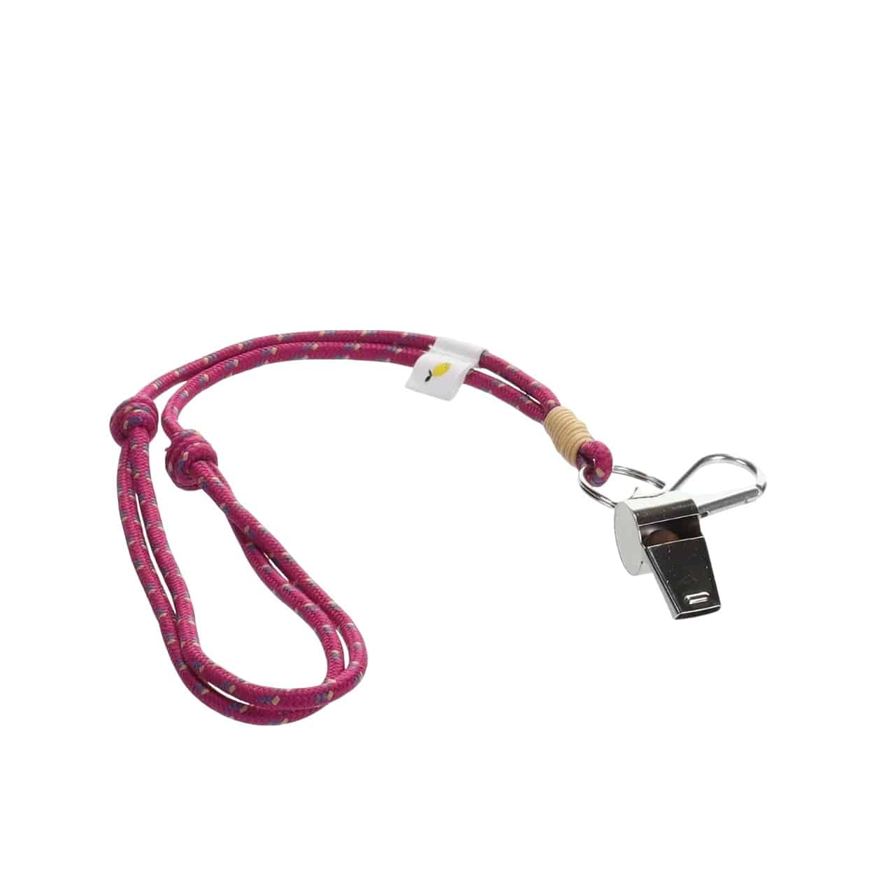 Schlüsselanhänger mit Pfeife, Gymnastik Pink