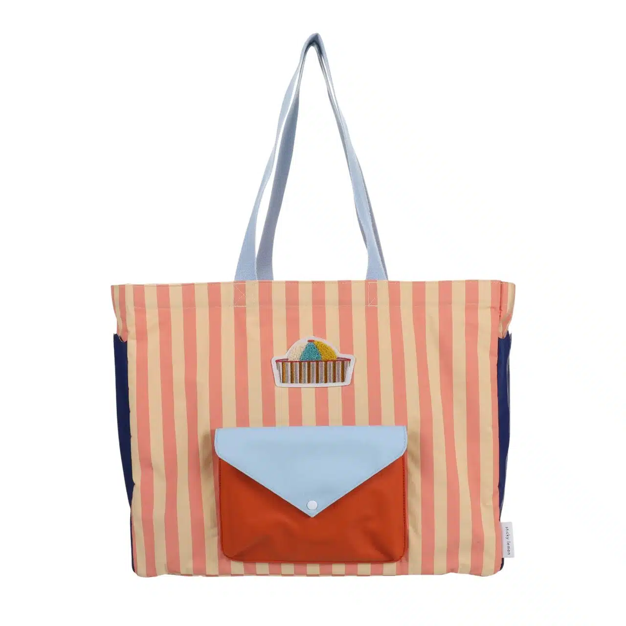 Shopper *Wonders of the deep sea*, Coral Pink + Sandy Yellow