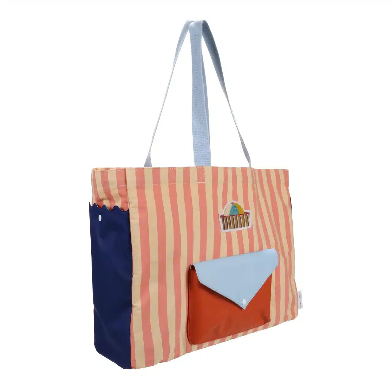 Shopper *Wonders of the deep sea*, Coral Pink + Sandy Yellow