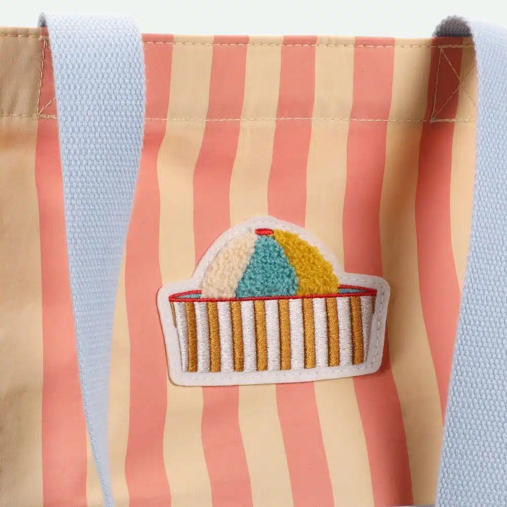 Shopper *Wonders of the deep sea*, Coral Pink + Sandy Yellow