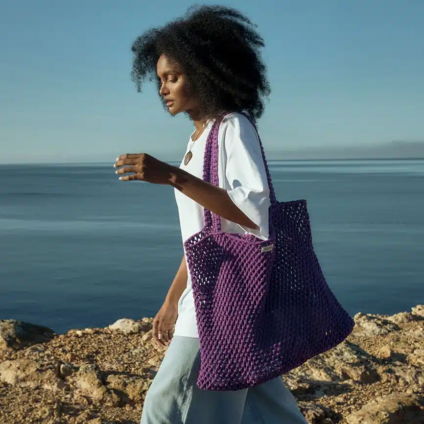 Tasche Mom Bag *Macrame*, Purple