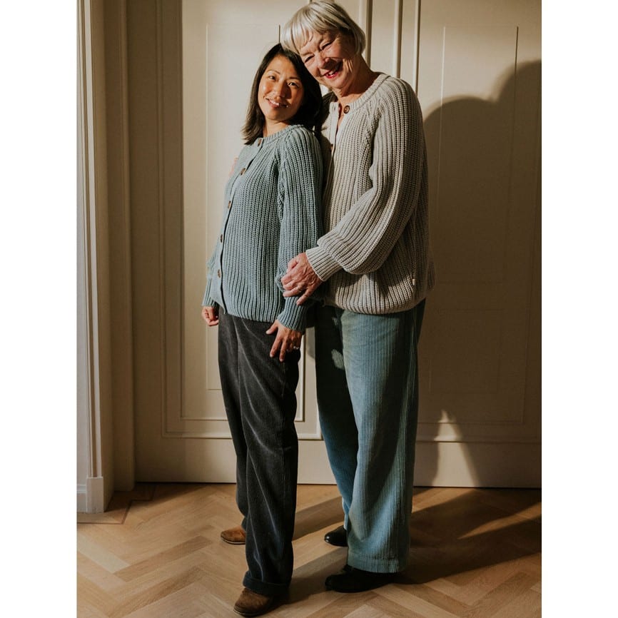 Strickjacke Women *Raglan*, Stone Blue