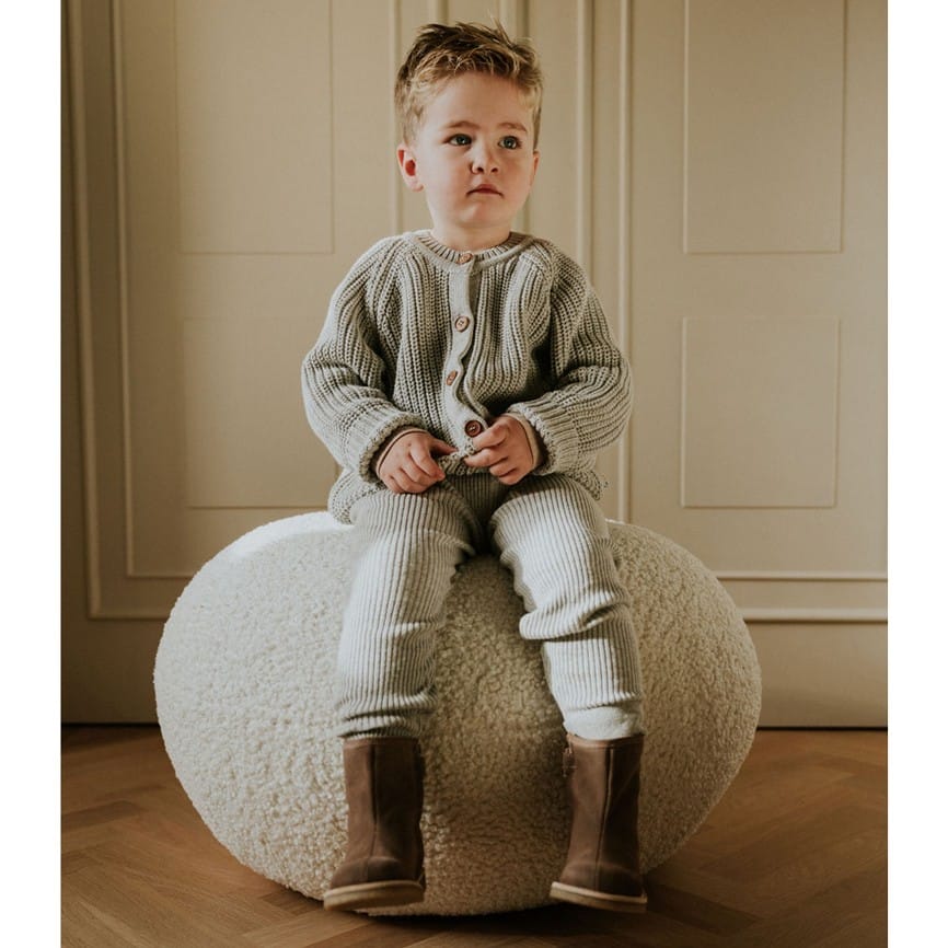 Leggings *Fine Rib*, Grey Melange