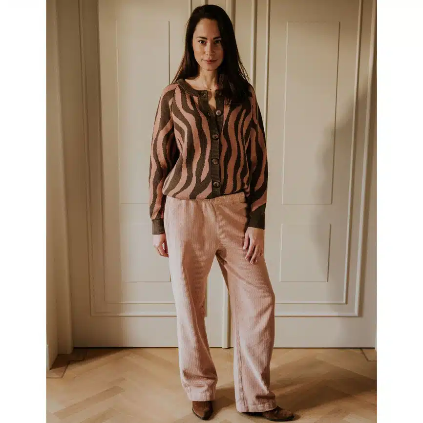 Strickjacke Women *Raglan*, Pink Zebra