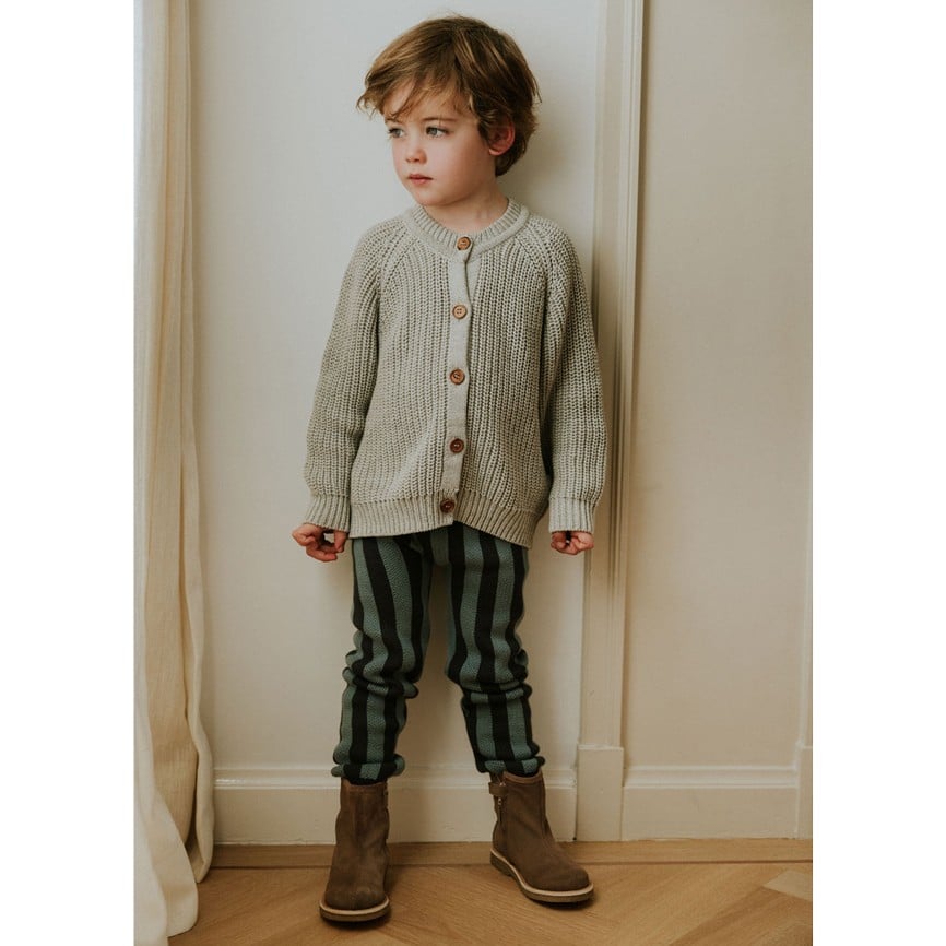 Leggings *Stripes Knitted*, Blue Monday