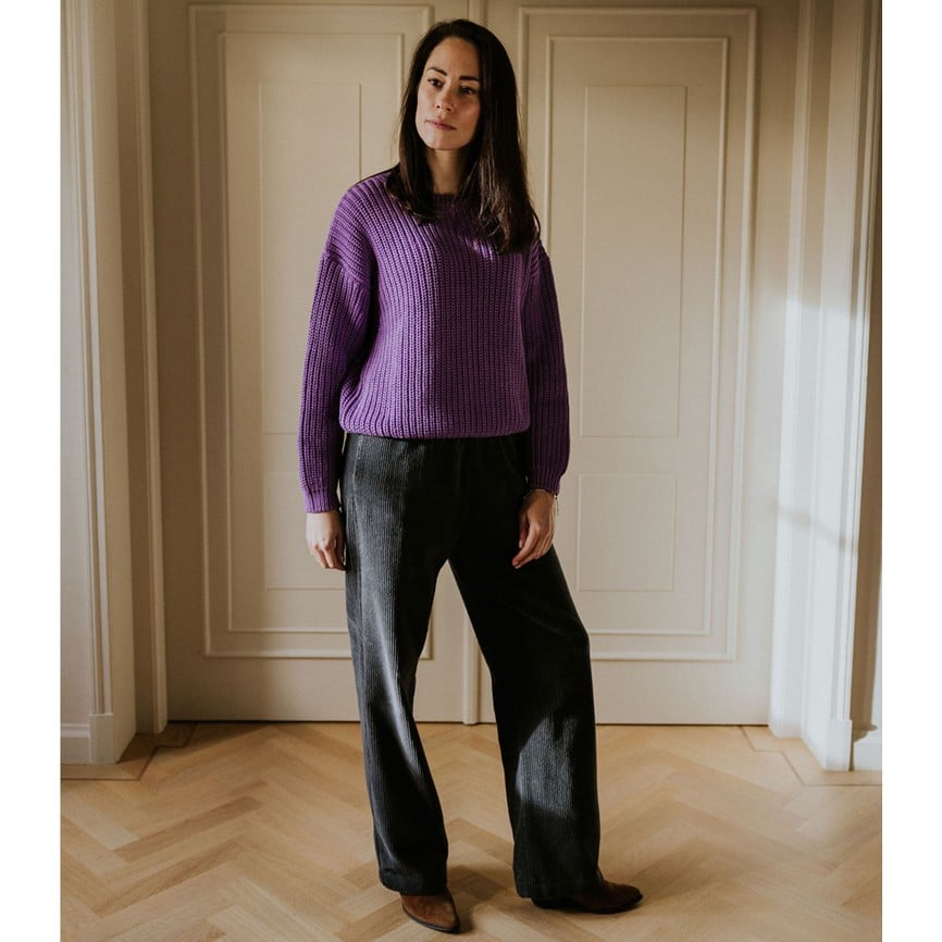 Pullover Women *Chunky Knitted*, Amethyst